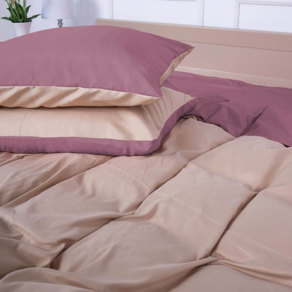 Фото - Комплект постільної білизни MirSon Nazaret (17-1608 +15-1214) Mikrosatin Premium 220х240 см (2200007245918)